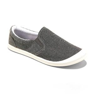 Mad Love Kasandra Slip-On Canvas Apparel Sneakers Charcoal Women’s Casual Shoes